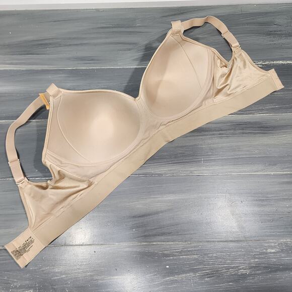 Bali Bra 38DD One Smooth U Bounce Control Wirefree Bra DF3458 Beige - Picture 7 of 9